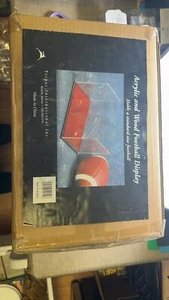 acrylic and wood football display - Picture 1 of 2