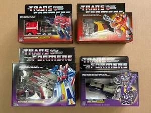 Transformers G1 Walmart Reissue Optimus Prime, Hot Rod, Starscream, Astrotrain - Picture 1 of 1