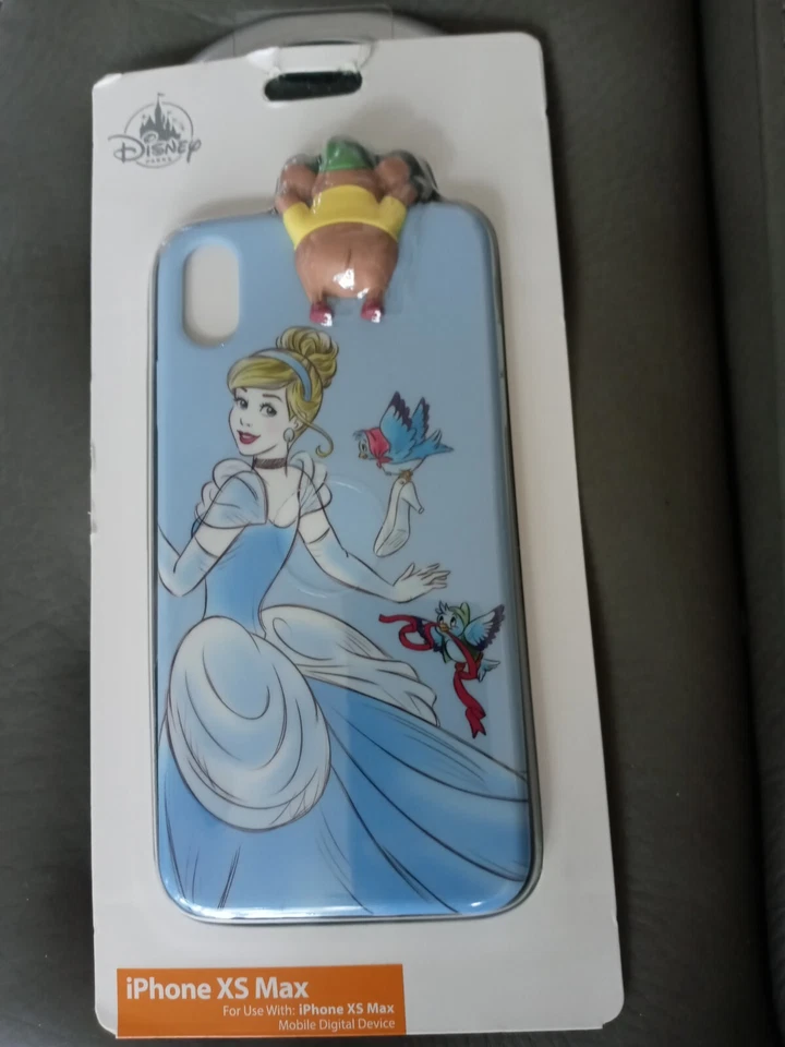 Disney Parks Authentic XS Max iPhone Case Cinderella Bluebirds 3d Gus Mouse