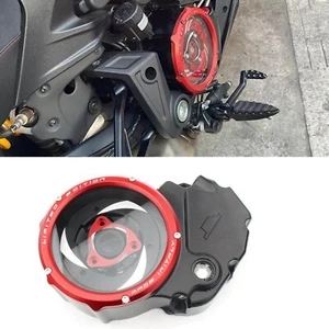 For DUCATI XDIAVEL/S DIAVEL 1260/S Motorcycle Clear Clutch Cover Trim Red Ring D - Picture 1 of 6