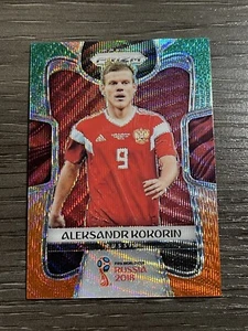 2018 Panini Prizm World Cup Soccer Green Orange Wave #166 Aleksandr Kokorin - Picture 1 of 2