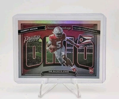 2022 Panini Prestige - Seasons Greetings #SG-7 Garrett Wilson (RC) - Image 1 of 2