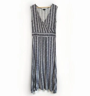 Maxi Vestido Talbots Mujer Espiga Sin Mangas Talla 0X Dinero Antiguo Vacaciones de Verano Foto 1 de 4