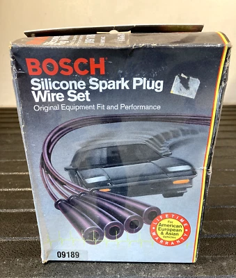 Juego de cables de bujía de silicona Bosch - 09189 - para Pontiac LeMans y Asuna GT y SE Foto 1 de 4