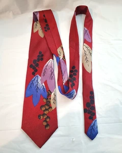 M.L.R. Studio Collection Mens XLong Necktie 100% Silk Made In USA Burgundy - Picture 1 of 5