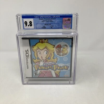 Super Princess Peach Nintendo DS запечатанная оценка CGC 9,8 A+ - Изображение 1 из 4