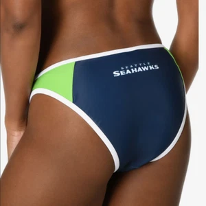 Forever Collectibles Women's Seattle Seahawks Team Logo Swim Suit Bikini Bottom - Picture 1 of 5