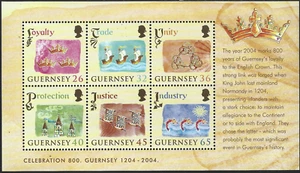 2004 Guernsey Sg MS1044 800th Anniversary of Allegiance to England MNH - Picture 1 of 2