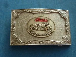 VINTAGE INDIAN MOTORRAD GÜRTELSCHNALLE  - Bild 1 von 3