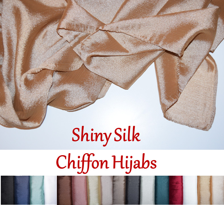 Sciarpa Da Donna In 100% Seta Chiffon - Foulard Orientale Semi-Trasparente, 160x50 Cm - Foto 4