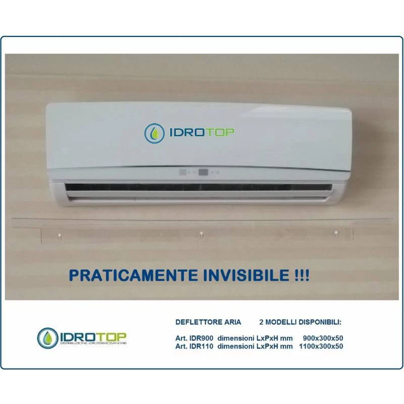 OFFERTA di N.3 DEFLETTORI aria condizionatori IDR 1100  cm 110 in plexiglass - Immagine 1 di 4