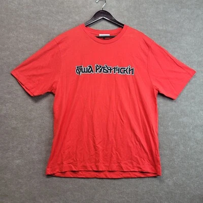 NUEVO CON ETIQUETAS Camiseta Roja Gosha Rubchinskiy Logo Hombres Talla XLarge  Foto 1 de 4