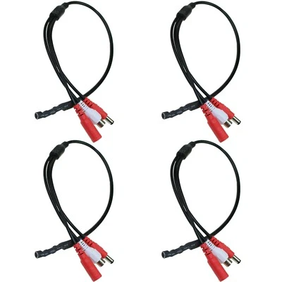 4x Mini Micrófono Audio Micrófono con Cable de Alimentación para Sistema de Cámara de Seguridad CCTV Foto 1 de 4