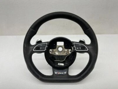 Volante de fundo plano Audi RS5 2014 Paddle Shift áudio cruzeiro 703857 - Imagem 1 de 4