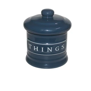 Bathroom Vanity Storage Organizer Canister Jars for Cotton Balls,Swabs,Bath S... - Foto 1 di 7