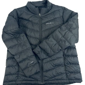 Eddie Bauer EB650 Packable Down Jacket Men's XXL Black Lightweight Puffer Coat - Picture 1 of 19