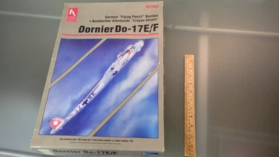 Hobby Craft 1/48 Lápiz Volador Alemán Dornier Do-17E/F Kit Avión Caja Abierta Foto 1 de 4