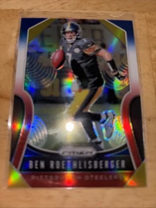 2019 Panini Prizm Red White & Blue Prizm Ben Roethlisberger Pittsburgh Steelers - Picture 1 of 2