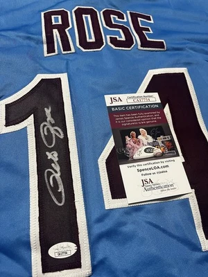 Pete Rose Signed Autographed Philadelphia Phillies Custom Jersey W/ JSA COA - Image 1 of 4