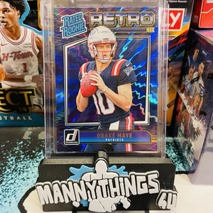 2024 Panini Donruss Clasificado Novato Drake Maye Retro Azul Shock #16 Patriots RC 🔥 - Imagen 1 de 3