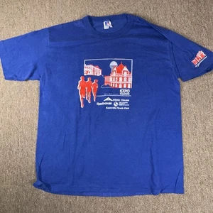  Camiseta vintage 1987 Knoxville EXPO 10k para hombre azul WIMZ radio grande - Imagen 1 de 7
