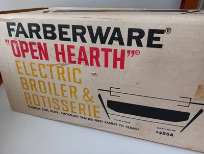 Parrilla eléctrica para asador Farberware Open Hearth 455A - Nueva en caja nunca usada Foto 1 de 4