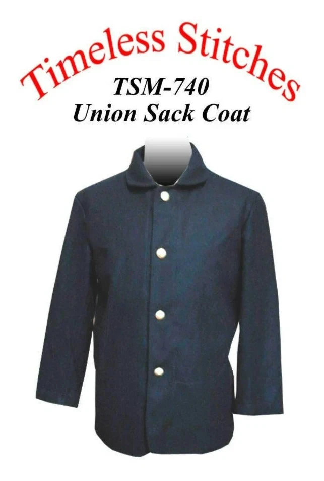 Union Sack Coat Pattern Timeless Stitches 740 Sewing Pattern Sizes Small to King - Image 1 of 1