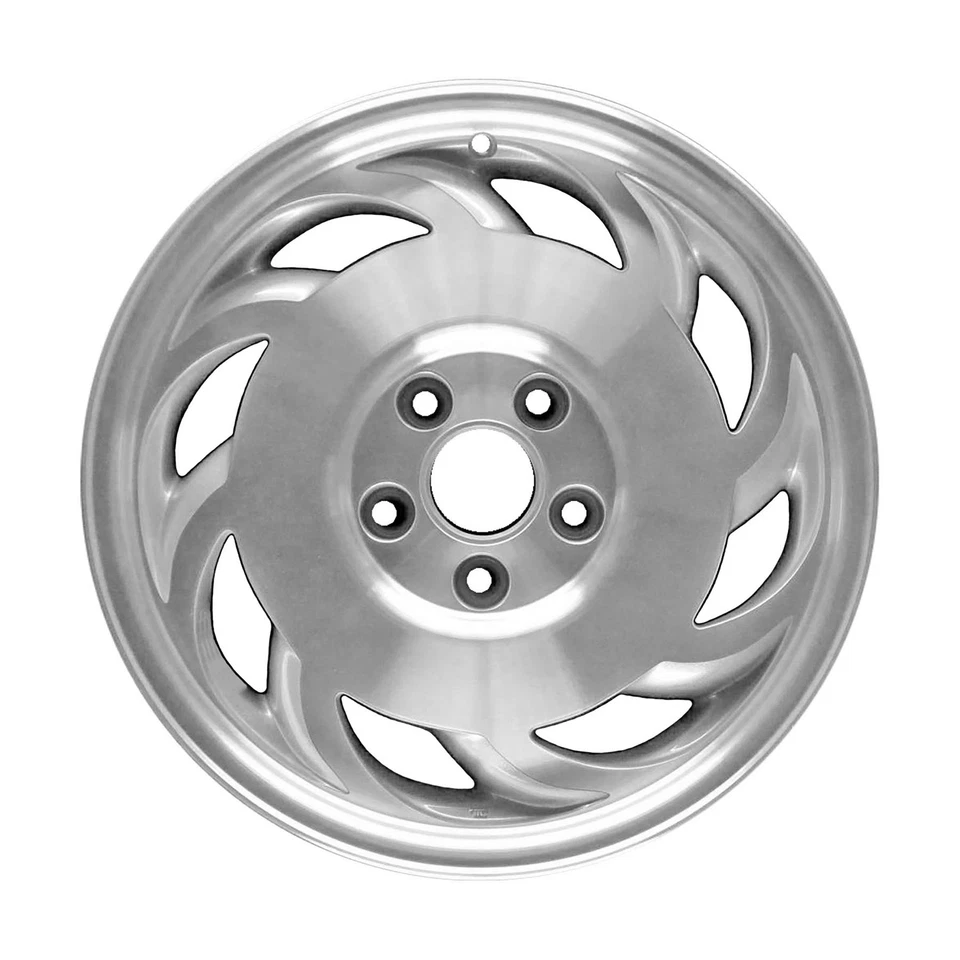 Used Machined and Painted Flat Silver Right Aluminum Wheel 17 x 9.5 10174845 - Image 1 of 1