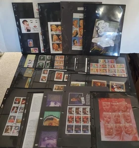 W/W Stamp Collection of Marilyn Monroe, Churchill, Brit. Royalty, US Presidents - Picture 1 of 11