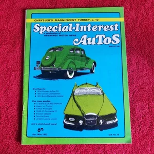 Special-Interest Autos Magazine SIA No. 16 April-May 1973 Hemmings Motor News - Picture 1 of 2