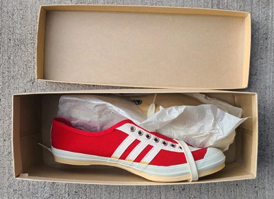 Vtg 50s 60s Randy Canvas (Basketball) Track King Shoes Converse Type NOS Box 7.5 - Image 1 of 4