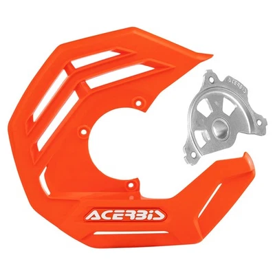 Acerbis X-Future Front Disc Cover with Mounting Kit 16 KTM Orange For Husqvarna Foto 1 de 2