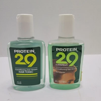 Лот из 2 винтажных протеинов 29 кондиционер тоник для волос жениха богатый белком 4 унц  - Изображение 1 из 4