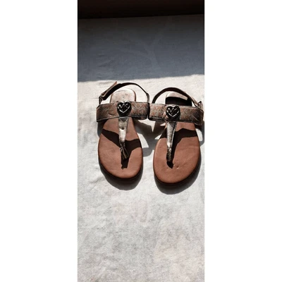 Michael Kors Size 5 Sandals Tan & Gold Bentley 2 - Image 1 of 4