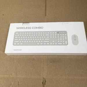 PINK PC403A Wireless Combo Lightweight Slim Keyboard And Mouse - Picture 1 of 9