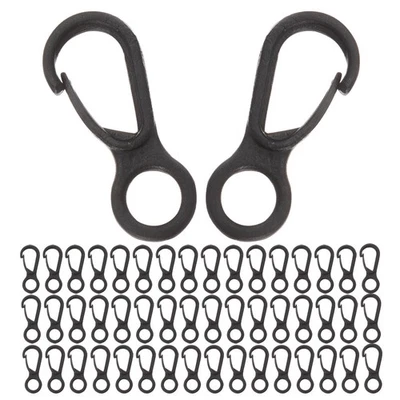  400pcs Plastic Snap Clip Hook Lanyard Hook Mini Lobster Clasp Spring Hanging - Image 1 of 4