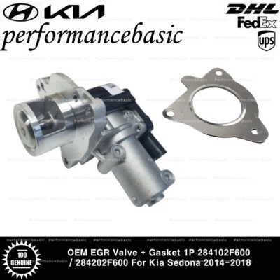 Válvula + junta OEM EGR 1P 284102F600 / 284202F600 para Kia Sedona 2014-2018 Foto 1 de 4