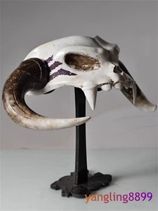 Anime Cosplay Mask Cowhead Helmet Headwear Halloween Party Roleplayer Funny Prop - Picture 1 of 19
