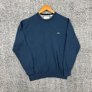 Lacoste Pullover Herren Extra Large Blau Pulli Rundhals Krokodil Logo Prep XL - Bild 1 von 11