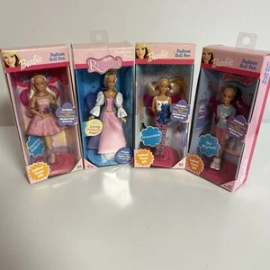 Vintage 2001 Barbie Doll Pen DANCING BALLERINA RoseArt Collectible Set Of 4 - Picture 1 of 13