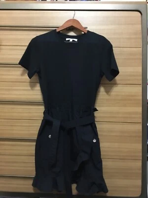 Derek Lam 10 Crosby Womens Short Sleeves Dress in Black Size 2 - Image 1 of 2