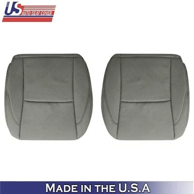 Cubiertas de asiento delanteras inferiores de cuero genuino gris claro para Lexus ES350 2007-2012 Foto 1 de 4