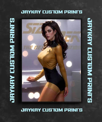 性感星际迷航下一代女孩海报印刷品-无框 — 第 1/3 张图片