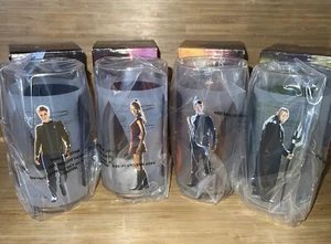 Star Trek Glasses, Set of 4, Kirk, Spock Uhura, Nero 2009 Paramount /Burger King - Picture 1 of 11