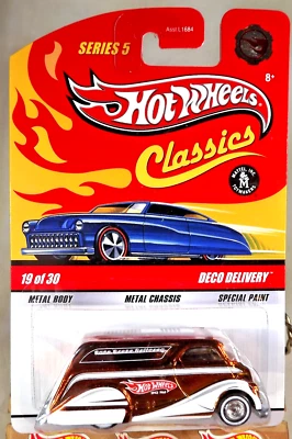 Hot Wheels Classics Chase Series 5 2009 19/30 DECO DELIVERY dorado con piloto real Foto 1 de 4
