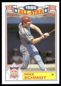 Mike Schmidt Philadelphia Phillies #4 1987 Topps Baseball - Picture 1 of 2