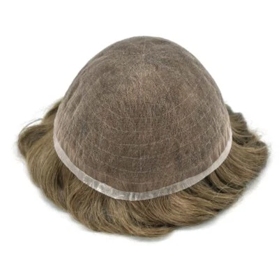 Система замены волос для мужчин Swiss кружева мужчин Toupee шиньон полный кружева - Изображение 1 из 4