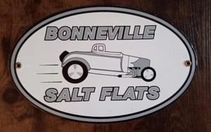 Bonneville Salt Flats   Porcelain  Sign Home Office Garage Shop - Picture 1 of 1