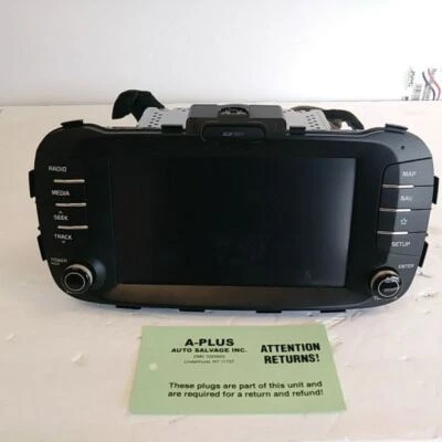 2018 2019 KIA SOUL OEM NAVIGATION DISPLAY AND RECEIVER ID 96560-B2511CA  - Image 1 of 4
