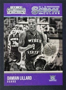 2015-16 Panini Contenders Draft Picks Old School Colors #6 Damian Lillard